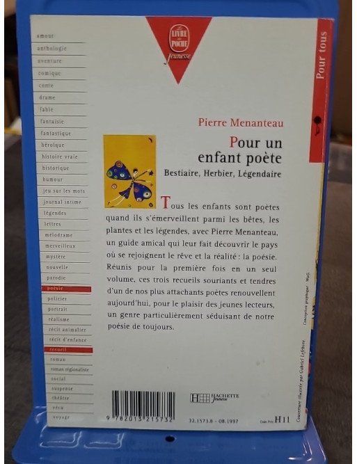 Pour un enfant poète : Poésie jeunesse de Pierre Menanteau