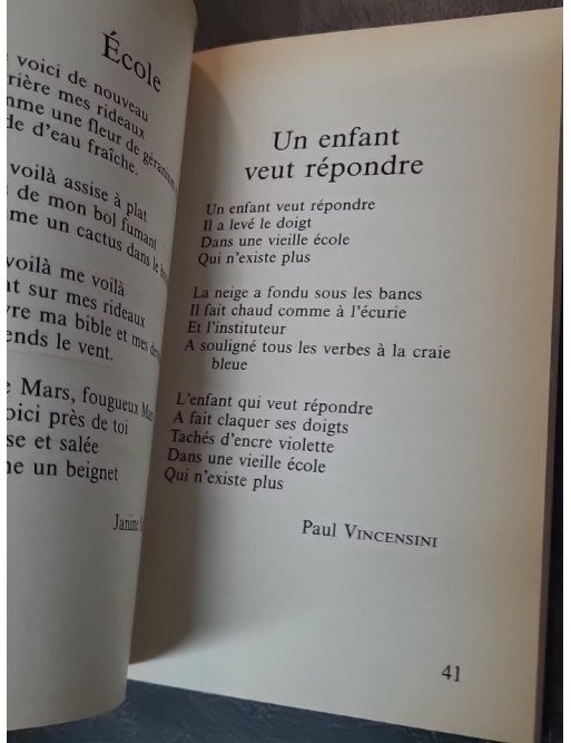 L'École des poètes : un recueil de poèmes de Joël Sadeler pour la jeunesse