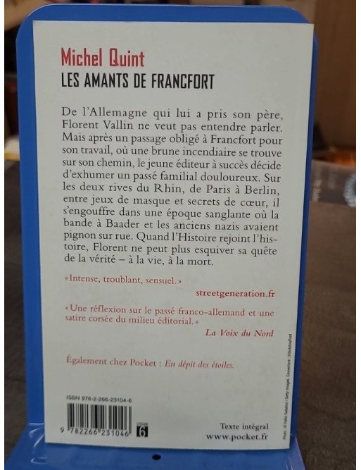Les Amants de Francfort de Michel Quint