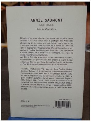 Les Blés d'Annie Saumont