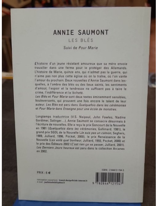 Les Blés d'Annie Saumont