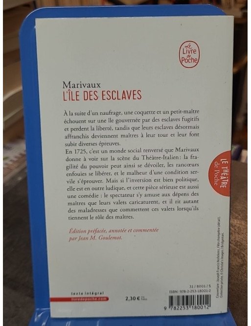 L'île des esclaves de Pierre de Marivaux