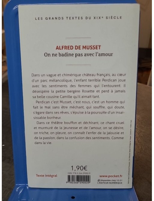 On ne badine pas avec l'amour de Alfred de Musset, une comédie romantique classique