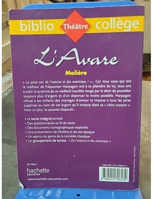 L'Avare de Molière - Édition Bibliocollège