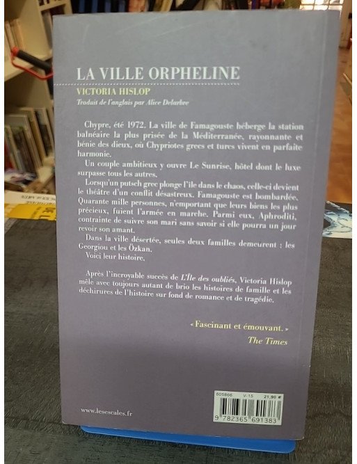 La ville orpheline de Victoria Hislop : Roman sur le conflit chypriote