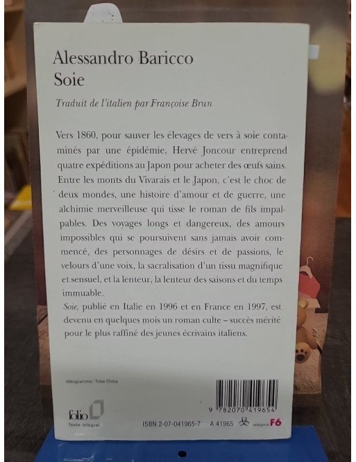 Soie d'Alessandro Baricco - Le roman culte de la littérature internationale