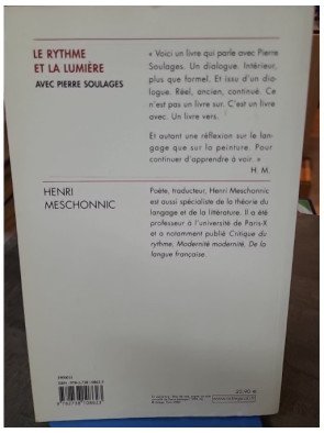 Le Rythme et la Lumière - Henri Meschonnic