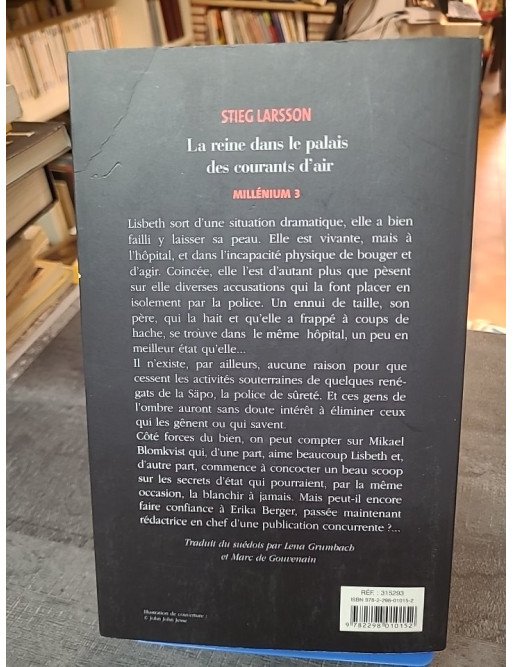 La reine dans le palais des courants d'air (Millénium 3) par Stieg Larsson