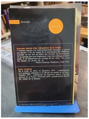 Souvenirs obscurs d'un juif polonais né en France par Pierre Goldman - Témoignage autobiographique