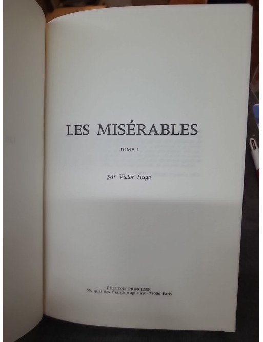 Les Misérables, tome 1 par Victor Hugo - Roman classique de la littérature française