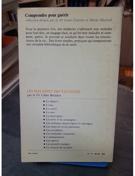Les Maladies des Vacances par Gilles Brucker : Roman de Littérature Française