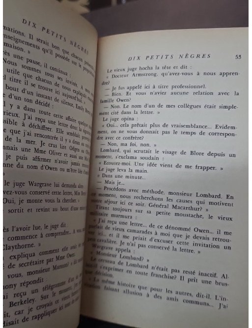 Dix Petits Nègres d'Agatha Christie - Un classique du roman policier