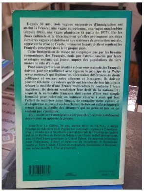 La Préférence Nationale - Réponse à l'Immigration par Jean-Yves Le Gallou