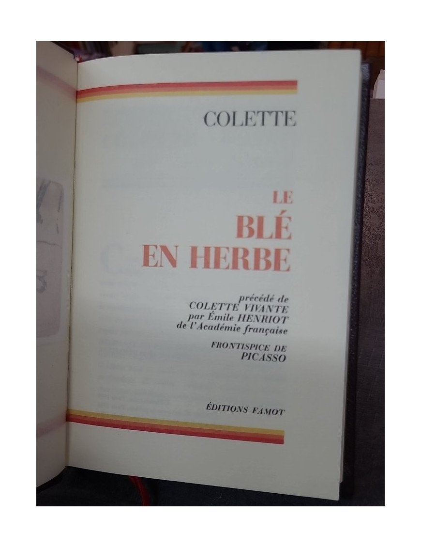 Le blé en herbe de Colette - Roman classique sur l'adolescence