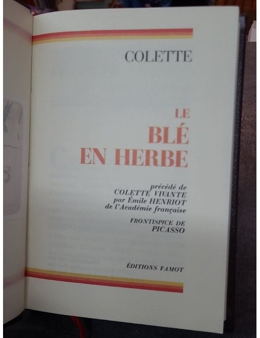 Le blé en herbe de Colette - Roman classique sur l'adolescence