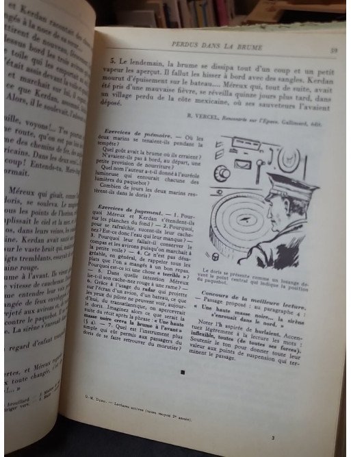 Lectures actives par G. et Maurice Duru - Manuel scolaire ancien