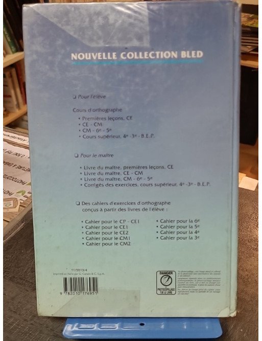 Cours d'orthographe, Cours Moyen 6e-5e - Manuel Bled