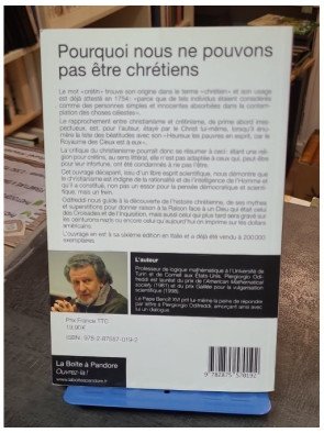 Pourquoi nous ne pouvons pas être chrétiens et encore moins catholiques - Piergiorgio Odifreddi