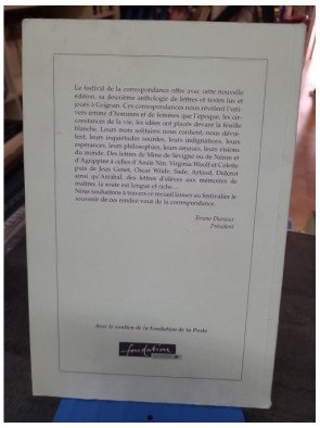 Grignan Festival De La Correspondance 2001 - Lettres