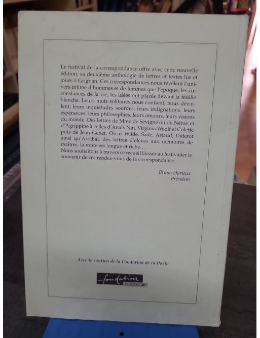 Grignan Festival De La Correspondance 2001 - Lettres