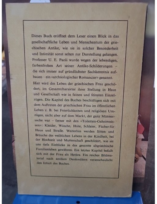 Die Frau im alten Hellas par Ugo Enrico Paoli, Lisa Rüdiger, Horst Rüdiger