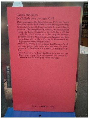 Die Ballade vom traurigen Café : Roman par Carson McCullers et Elisabeth Schnack