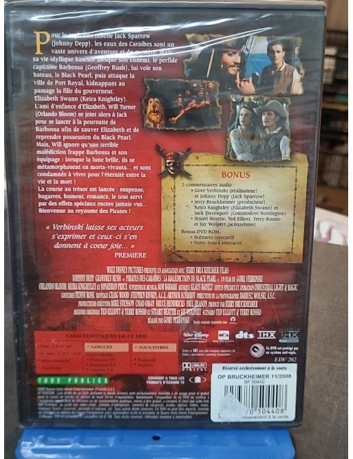 Pirates des Caraïbes (La Malédiction du Black Pearl) (DVD)