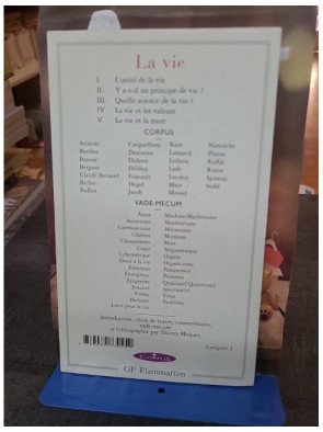 La Vie par Thierry Hoquet - Recueil de textes philosophiques