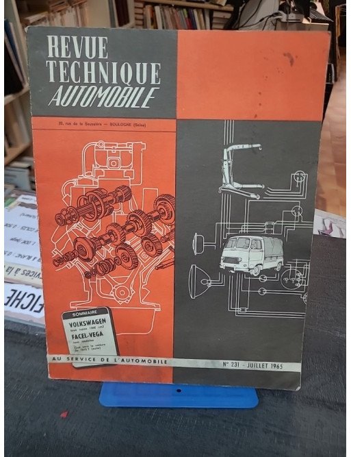 RTA 231 : Revue Technique Automobile (Juillet 1965) pour Volkswagen et Facel-Vega