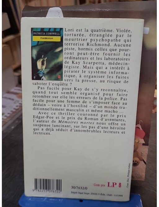 Postmortem : Un thriller palpitant de Patricia Cornwell, la première enquête de Kay Scarpetta