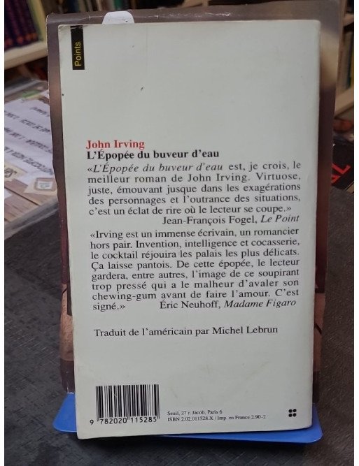 L'Épopée du buveur d'eau - John Irving