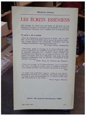 Les écrits esséniens découverts près de la mer morte - André Dupont-Sommer