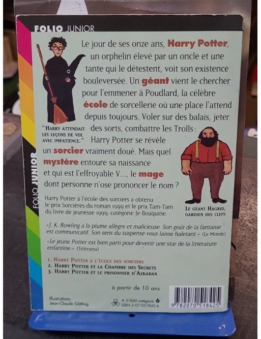 Harry Potter, tome 1 - Harry Potter à l'école des sorciers - Joanne K. Rowling
