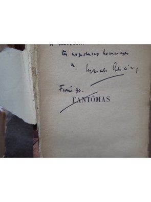 Fantomas de Pierre Souvestre et Marcel Allain avec la dedicasse de Allain Marcel