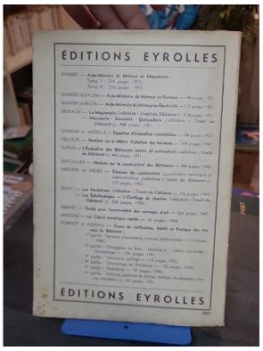 Aide-mémoire du métreur en charpente en bois et menuiserie par M. Barbier et H. Prévot