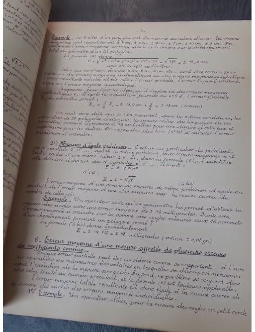 L'école chez soi, notions sommaires sur la théorie des erreurs par Prévot