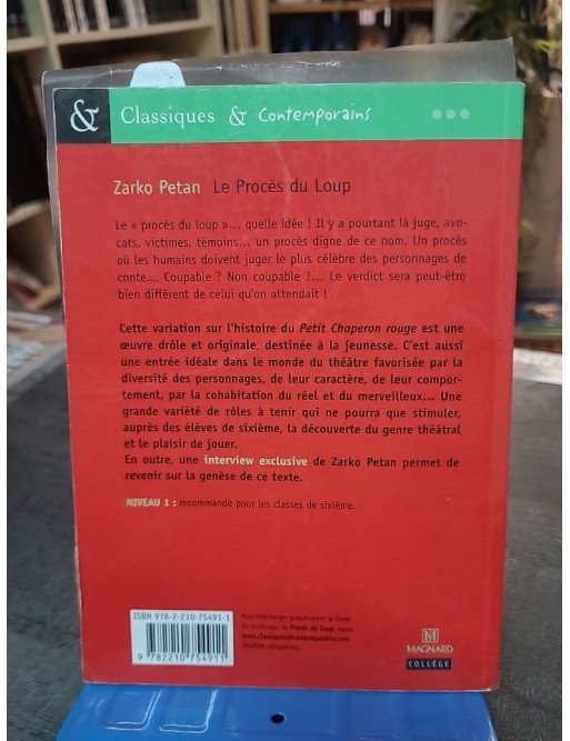 Le Procès Du Loup de Zarko Petan - Pièce de théâtre jeunesse sur Le Petit Chaperon rouge