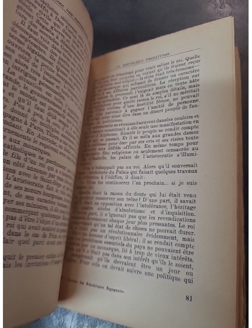 Histoire des Républiques Espagnoles : L'analyse complète de 1873 à 1939 par Victor Alba (Nord-Sud, 1948)