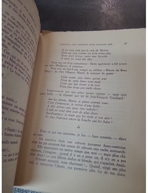 Conseils aux enfants d'un certain âge : Propos philosophiques de Marcel Étienne Grancher (Rabelais 1966)