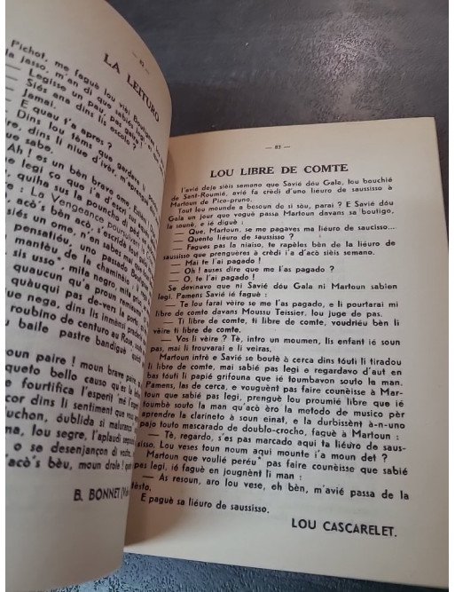 Lou Prouvencau A L'Escolo par Dourguin Mauron - Anthologie de textes provençaux