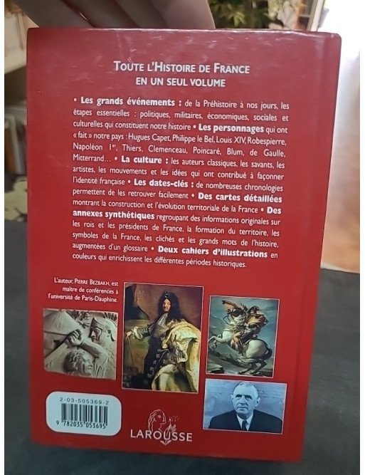 Petit Larousse de l'Histoire de France - Des origines à nos jours par Pierre Bezbakh