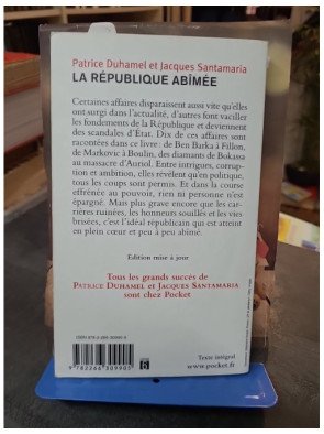 La République abîmée : Dix affaires qui ont ébranlé la France par Patrice Duhamel et Jacques Santamaria