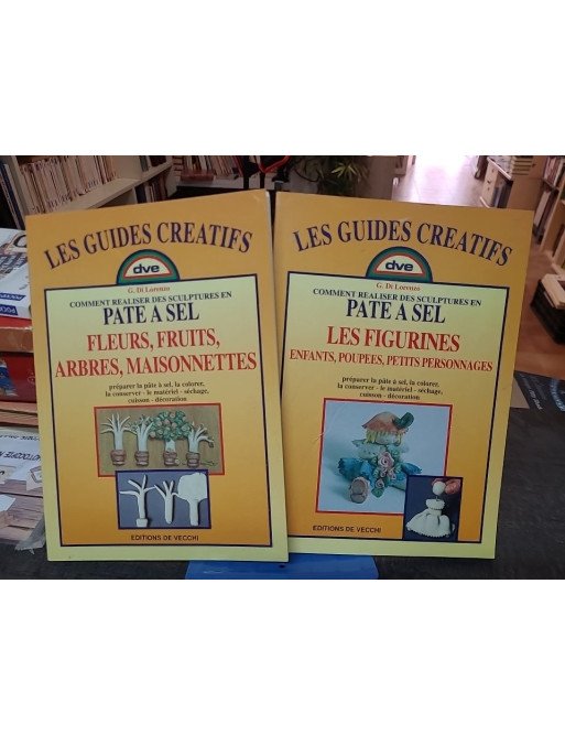 Sculptures En Pate A Sel : Les Figurines par Gabrielle Di Lorenzo en lot avec patte a sel