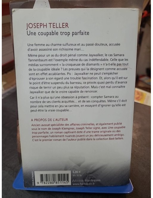 Une coupable trop parfaite de Joseph Teller - Roman sentimental policier Harlequin Best-Sellers