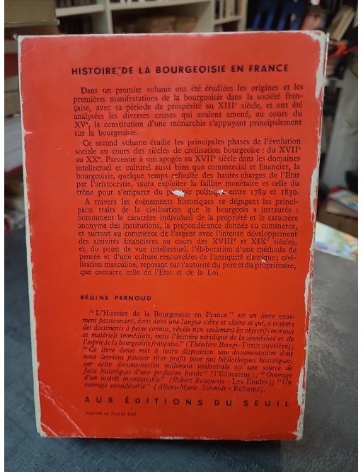 Histoire de la bourgeoisie en France, tome 2 : Les Temps modernes par Régine Pernoud
