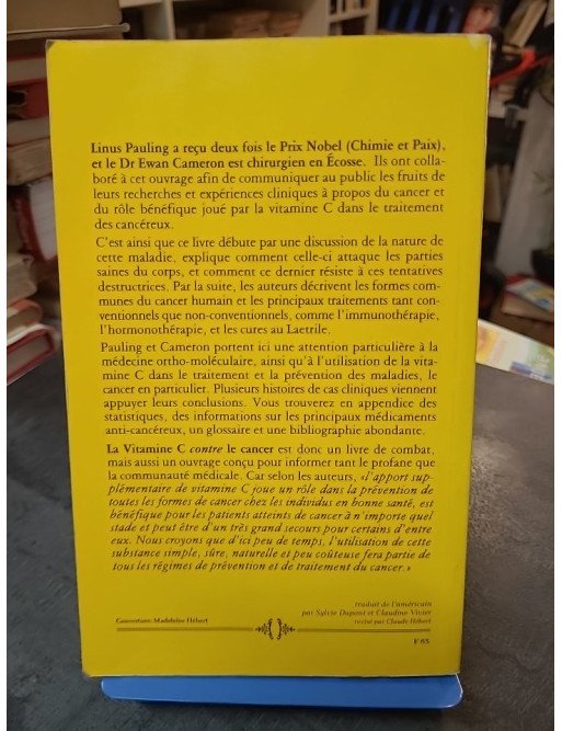 La vitamine C contre le cancer : Les recherches de Linus Pauling et du Dr Ewan Cameron