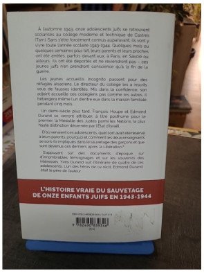 Tu leur diras que... : Le sauvetage des juifs 1943-1944 | Récit historique d'Yves Durand