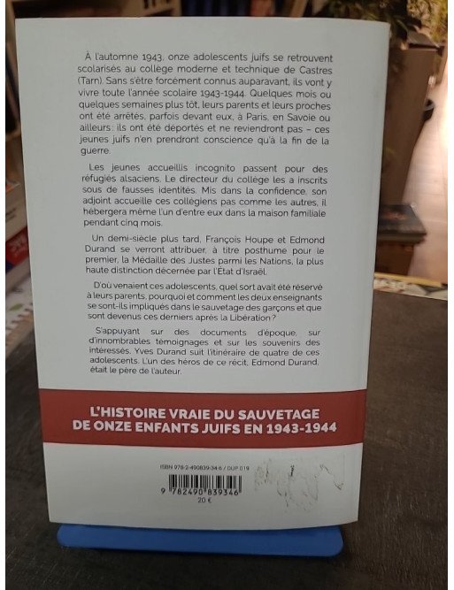 Tu leur diras que... : Le sauvetage des juifs 1943-1944 | Récit historique d'Yves Durand