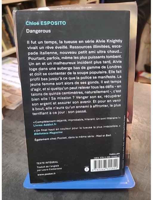 Dangerous - Tome 3 de Chloé Esposito : Le dernier thriller déjanté d'Alvie Knightly