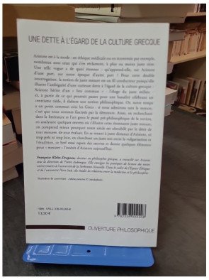 La Juste Mesure d'Aristote : Une dette philosophique envers la culture grecque (Françoise Kletz-Drapeau)